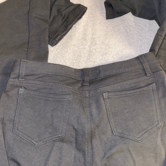 JW Maxx Dark Grey Juniors Skinny Jeggings - Picture 4 of 4